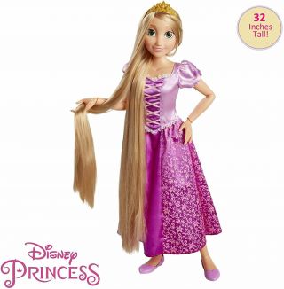 Disney Princess 32 " Playdate Rapunzel My Size Articulated Doll Brush Comb