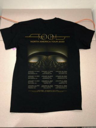 Tool band T shirt Fear Inoculum 2019/ 2020 Tour Date AMERICA PROMO 2