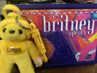 Britney Spears Lunch Box With Bear Key Chain 2000,  And Slave Pop Bundle