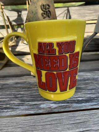 Beatles All You Need Is Love Coffee Mug Music Song Hit Yellow Submarine 2