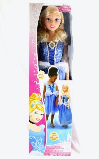 My Size Disney Princess Cinderella Fairytale Friend Doll Over 3 Feet