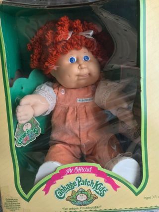 Vintage 1985 Cabbage Patch Doll And Adoption Papers.  Ema Meryl