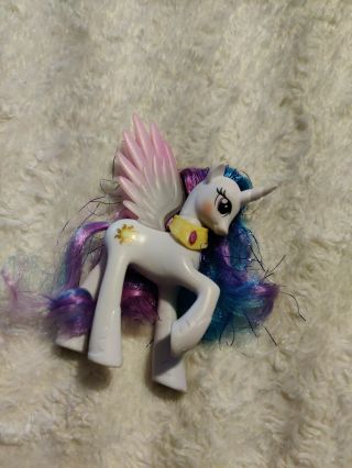 My Little Pony Princess Celestia White Sun Unicorn Wings 2011 Pre Owned Guc