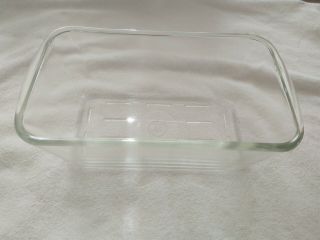 Vintage Clear Glass Westinghouse Refrigerator Loaf Pan Dish - 1950 