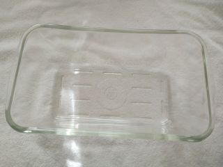 VINTAGE CLEAR GLASS WESTINGHOUSE REFRIGERATOR LOAF PAN DISH - 1950 ' S 3