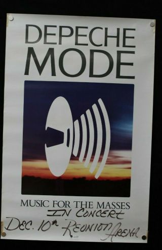 Depeche Mode " Music For The Masses " Promo Poster 35 X 23