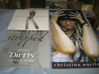Christina Aguilera - (stripped) - 1 Poster Flat - 2 Sided - 12x24 - Nmint - Rare