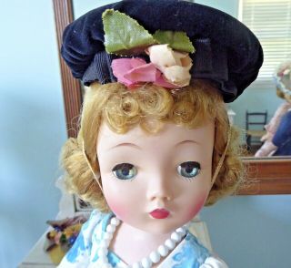 Madame Alexander Velvet Hat For Vintage Cissy Doll