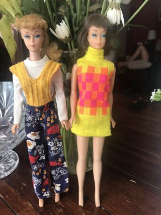 Vintage Barbie Long Haired American Girl And Blonde Ponytail
