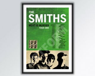 The Smiths Morrissey Meat Is Murder Tour Poster A3 Size.