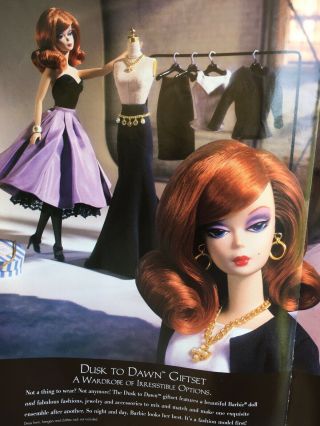Mattel Fashion Model Silkstone Barbie " Dusk To Dawn " Giftset
