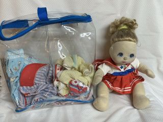 Vtg Mattel 1985 My Child Doll Blonde Hair Blue Eyes With Clothing