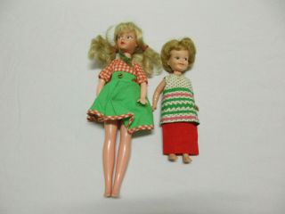 Vintage Blonde Skipper Doll And Penny Brite With Clothes