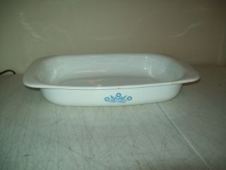 Vintage Corning Ware P - 21 Blue Cornflower Open Roaster 13 By 9 Inches