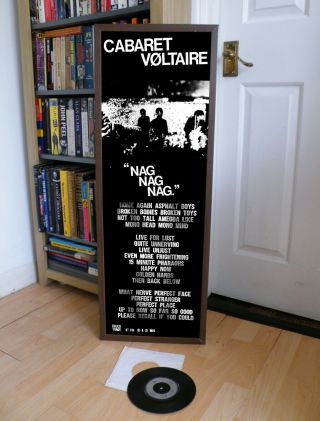 Cabaret Voltaire Nag Nag Nag Promo Poster,  Lyric Sheet,  Psychic Tv,  Coil