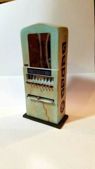 Scary Miniatures Ooak 1/12 Scale Vintage Stoner Candy Machine Lt Bl