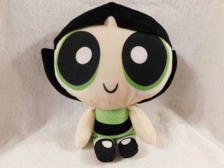 The Powerpuff Girls Buttercup Plush Toy Factory Doll Cartoon Network Great Cond.