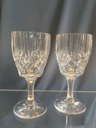 Royal Limited Hand - Cut 24 Leaded Crystal Glasses - Set Of 2 -