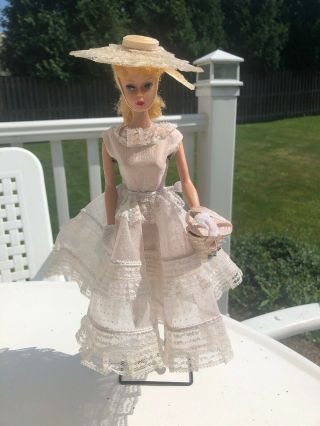 Vintage Barbie Ponytail 5 Blonde In Plantation Belle 966