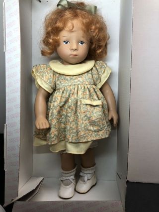 15” Gotz Limited Dolls Fanouche By Sylvia Natterer Redhead Freckles Girl W/ Box 3