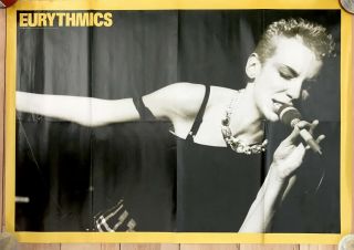 Eurythmics Rare Large 80s Display Poster Annie Lennox