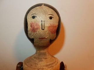 Vintage Shadowdancer Edna Oar Young Peg Wood Doll Wooden Primitive