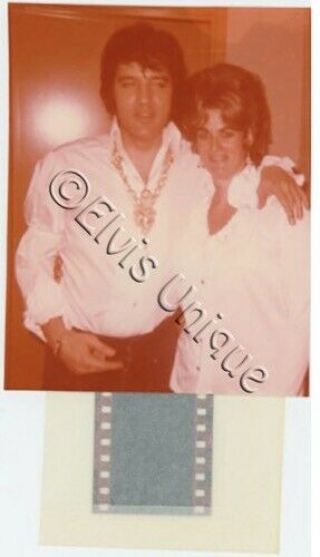 Elvis Presley Rare Candid Photo With Negative Las Vegas,  Nv 1970 