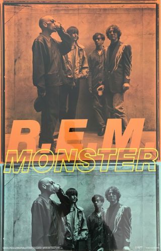 Rem R.  E.  M.  1994 Monster Group Picture Poster Very Good 22.  25 " X 34.  5 " Osp