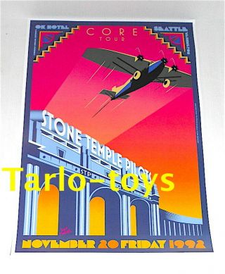 Stone Temple Pilots - Seattle,  Usa - 20 November 1992 - Concert Poster