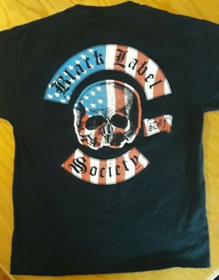 Black Label Society American Chapter T Shirt Size L Bls Worldwide