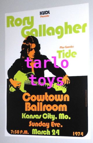 Rory Gallagher - Kansas City,  Us - 24 March 1974 - Concert Poster
