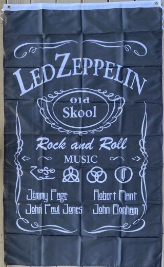 Led Zeppelin Tapestry Banner Fabric Flag Poster 3 X 5 Feet Classic Rock