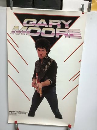 Gary Moore.  1980’s Promo Poster 18 1/2” X 30”