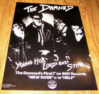 THE DAMNED Rose/Help 1st 7 