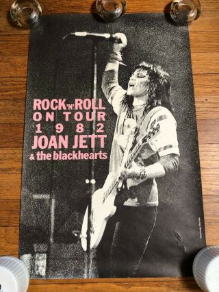 Joan Jett And The Blackhearts 1982 Tour Poster - 14 X 22 " I Love Rock And Roll