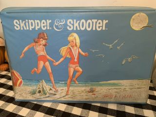 Skipper Amd Scooter Sandcastle Case Vintage 1965 Mattel And Dolls