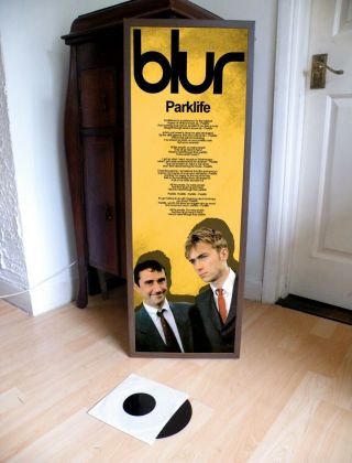 Blur Parklife Poster Lyric Sheet,  Brit Pop,  Oasis,  Pulp,  Beetle Bum,  Universal