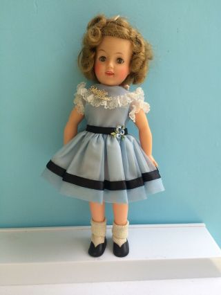 Vintage Shirley Temple Doll By Ideal Vinyl12 Inch Script Pin All