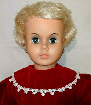 Vintage 35” Allied Eastern Companion Doll Patti Playpal Platinum Blonde Walker