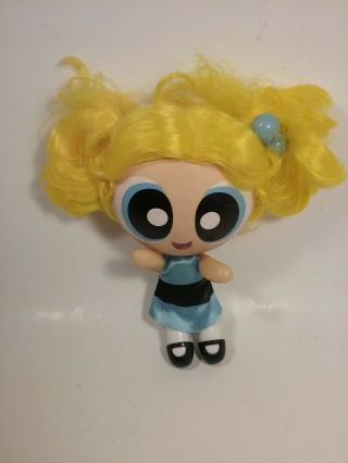Powerpuff Girls Bubbles Doll 7 " Cartoon Network Brushable Hair Hard Doll