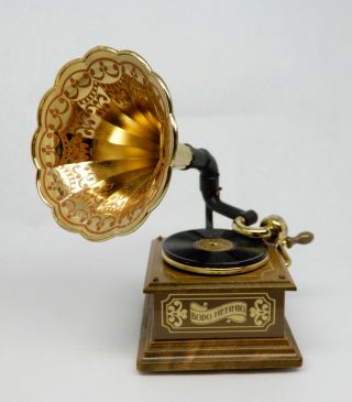 Bodo Hennig Victrola Record Player Dollhouse Miniature 1:12