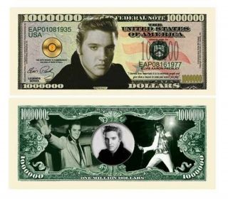 Elvis Presley Million Dollar Bills - Pack Of 100 - Best Gift For Fans Of The.