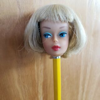Vintage Barbie Doll American Girl Head Only High Color 1963 Mattel
