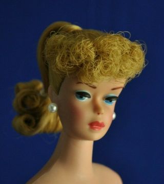Vintage 1960s 6 Ash Blonde Ponytail Barbie