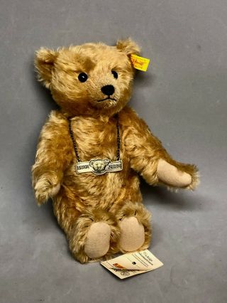 Steiff 12 " Teddy Bear Limited Edition 1902 - 2002 Growler Tags Button Danbury