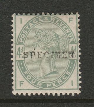 Great Britain 1883 4d Dull Green Opt.  