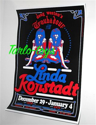 Linda Ronstadt - West Hollywood,  Us - 29 December 1970 - Concert Poster
