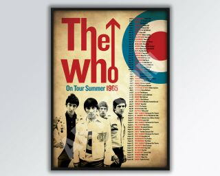 The Who 1965 Tour Poster A3 Size