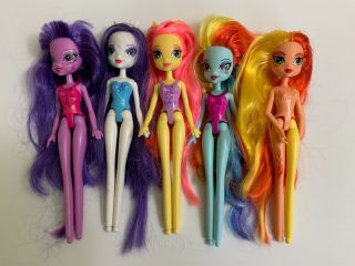 My Little Pony Equestria Girls Doll Rarity Sunset Shimmer Fluttershy