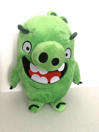 Angry Birds Talking Green Pig 10 " Plush Rovio 2016 Stuffed Animal Toy
